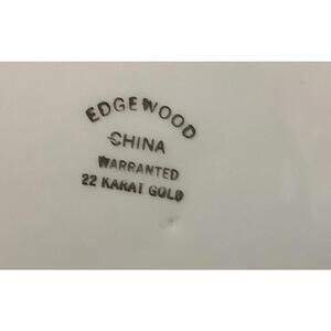 Edgewood China 22 Karat Gold Floral Decorative Plate